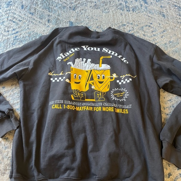 MAYFAIR made you smile sweatshirt ONE SIZE - Picture 2 of 6